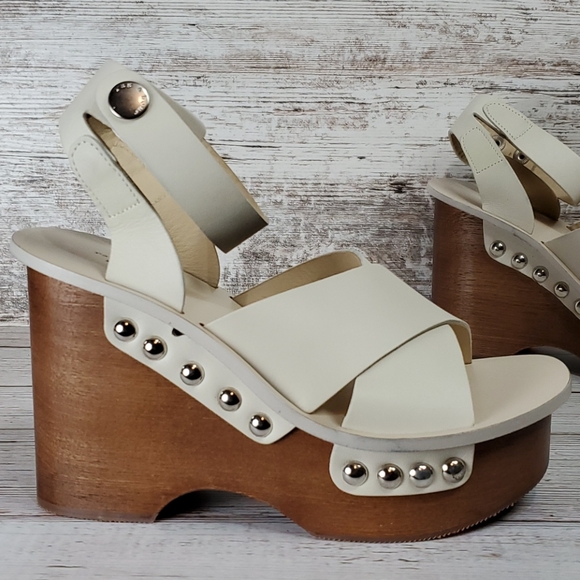 rag & bone | Hester Leather Platform Clog Sandals - Picture 5 of 10